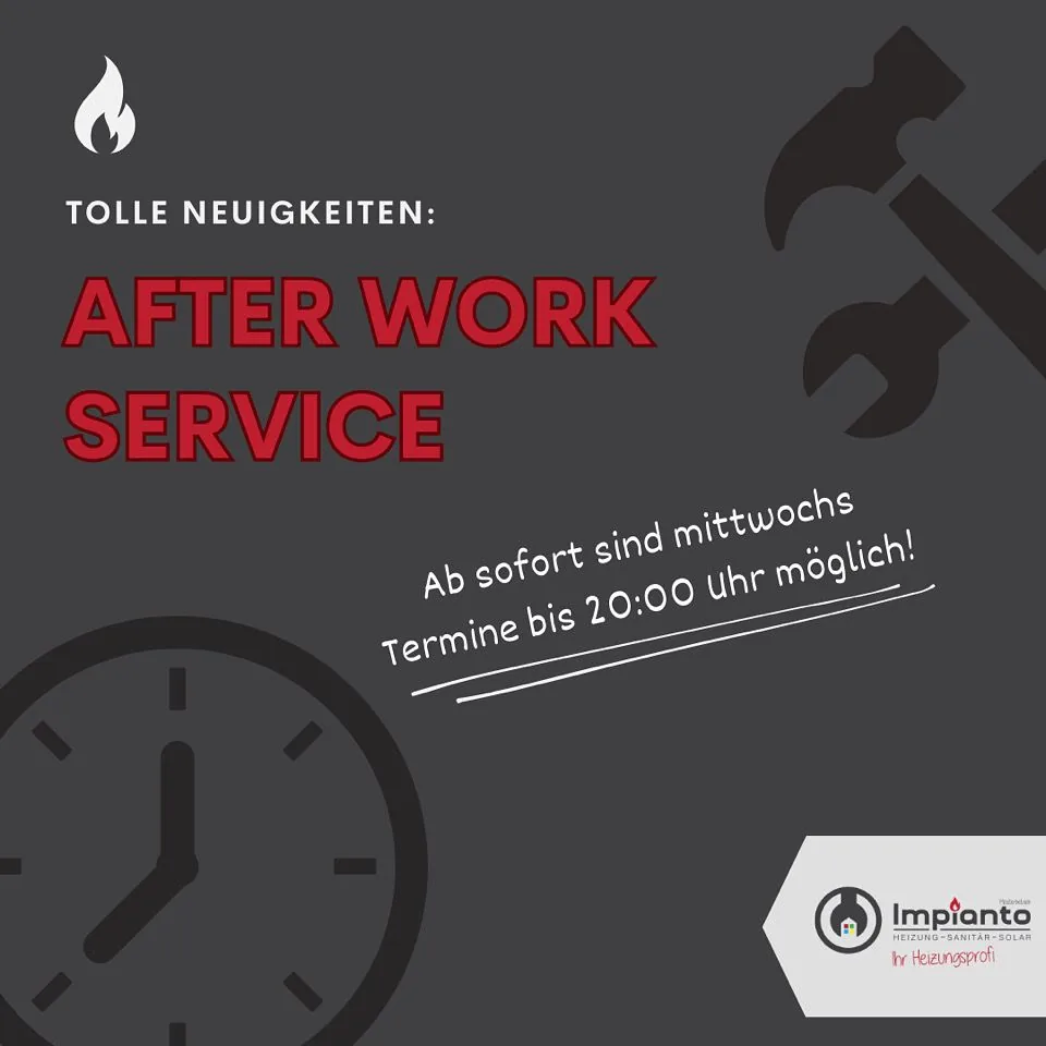 Monteur von Impianto Heiztechnik beim After-Work-Service