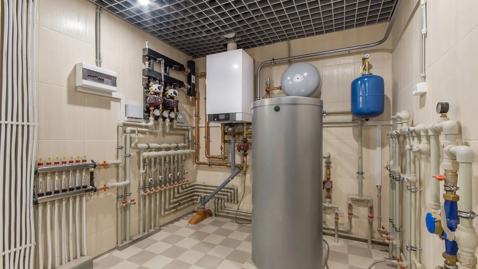 Installierte Heizungsanlage von Impianto Heiztechnik